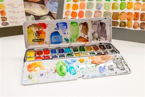 schmincke watercolor palette